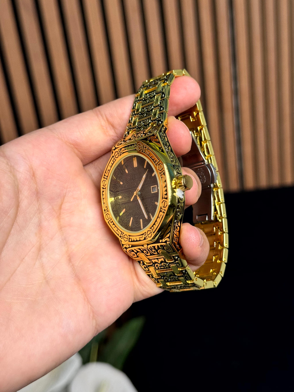 fensir watch islami golden color
