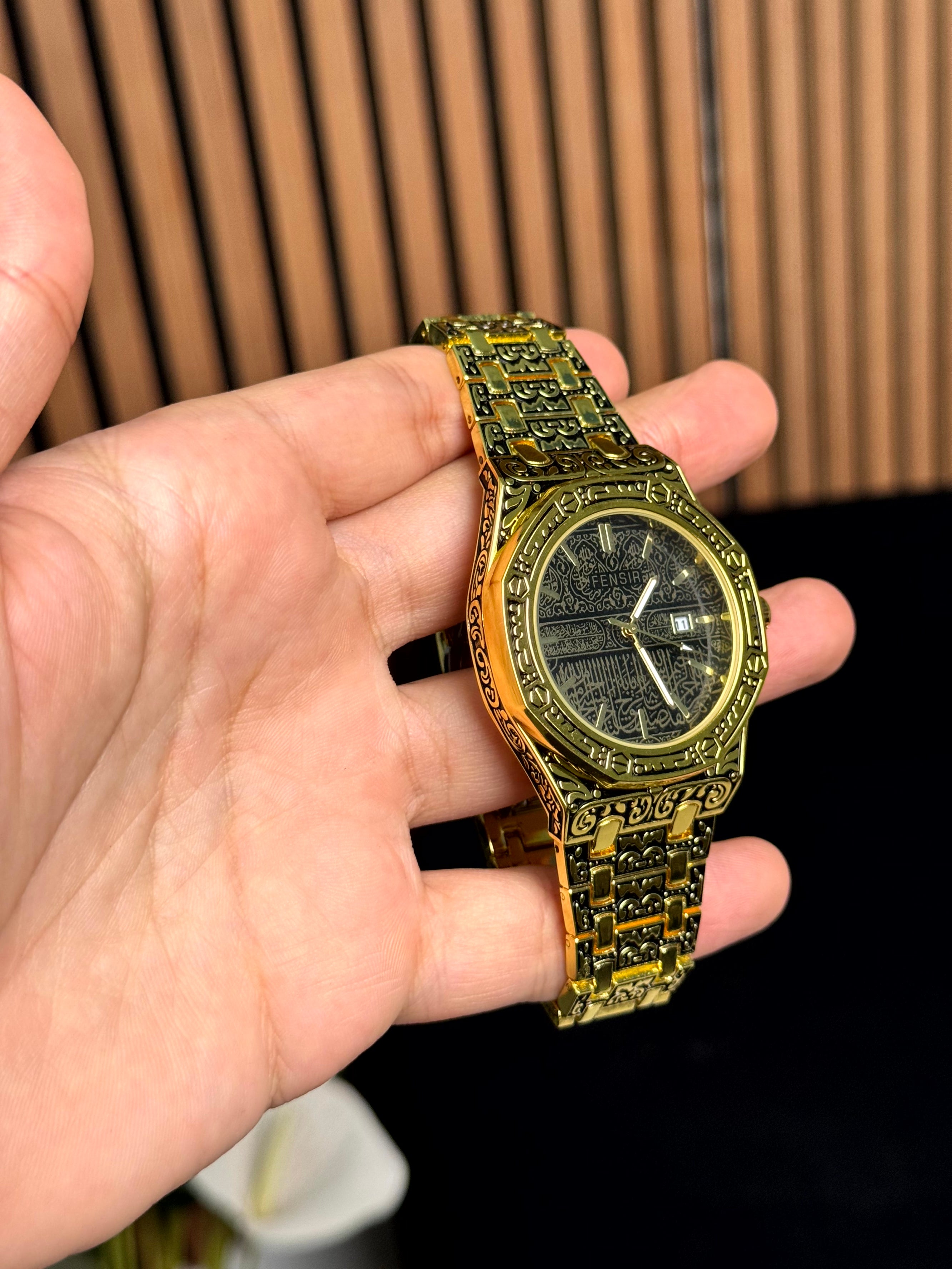 fensir watch islami golden color