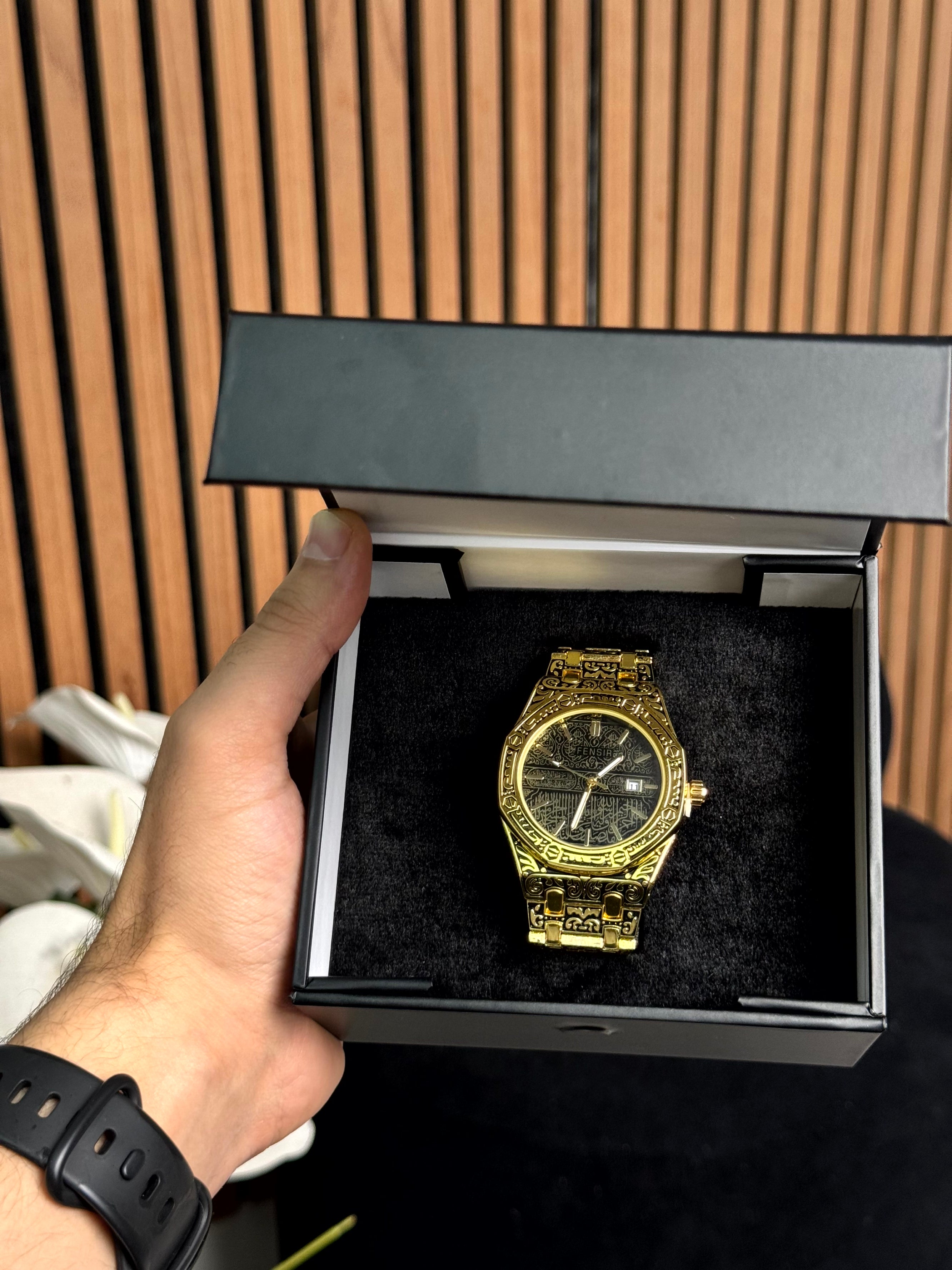 fensir watch islami golden color