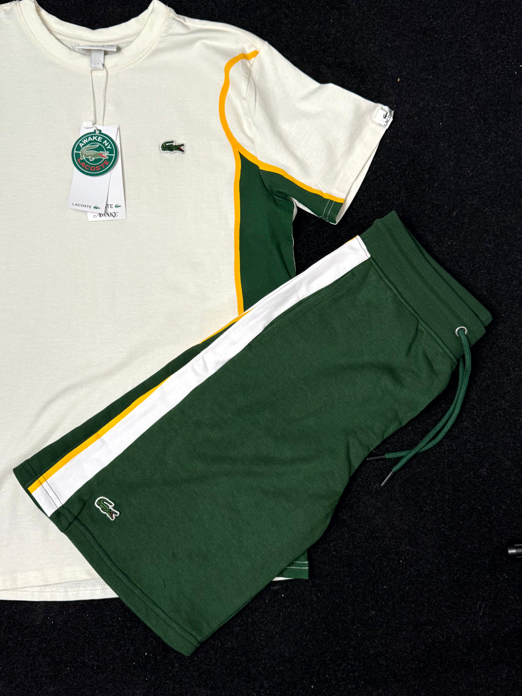 Lacoste ensemble blanc/vert