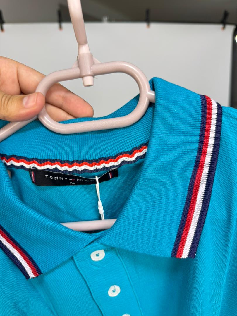 tommi polo shirt bleu vert