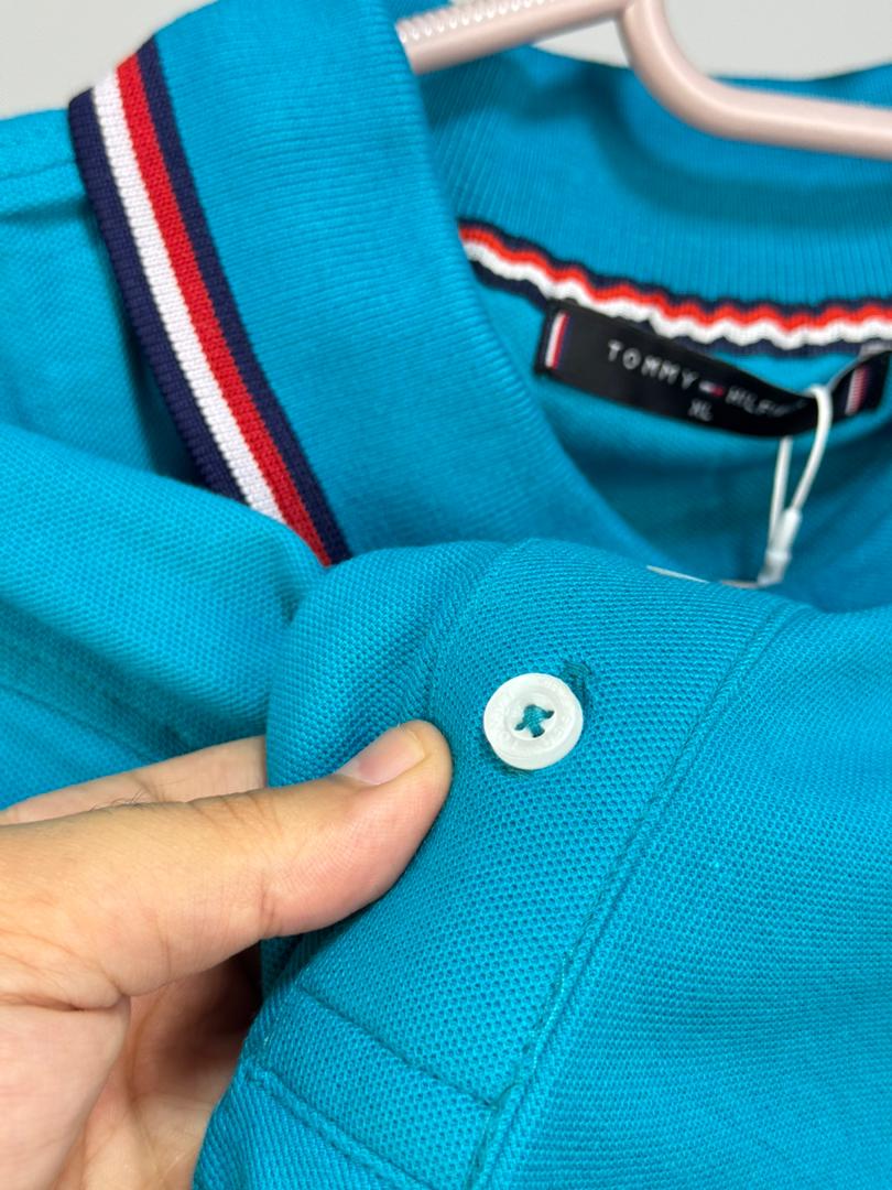 tommi polo shirt bleu vert