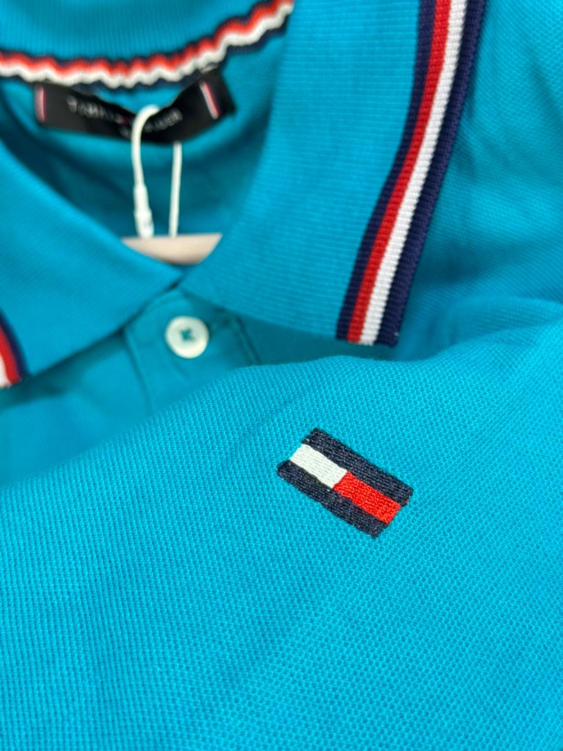 tommi polo shirt bleu vert