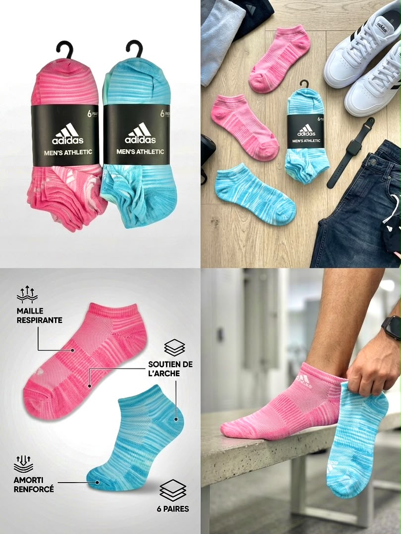 6-Pack Adidas sockets Original (colors)