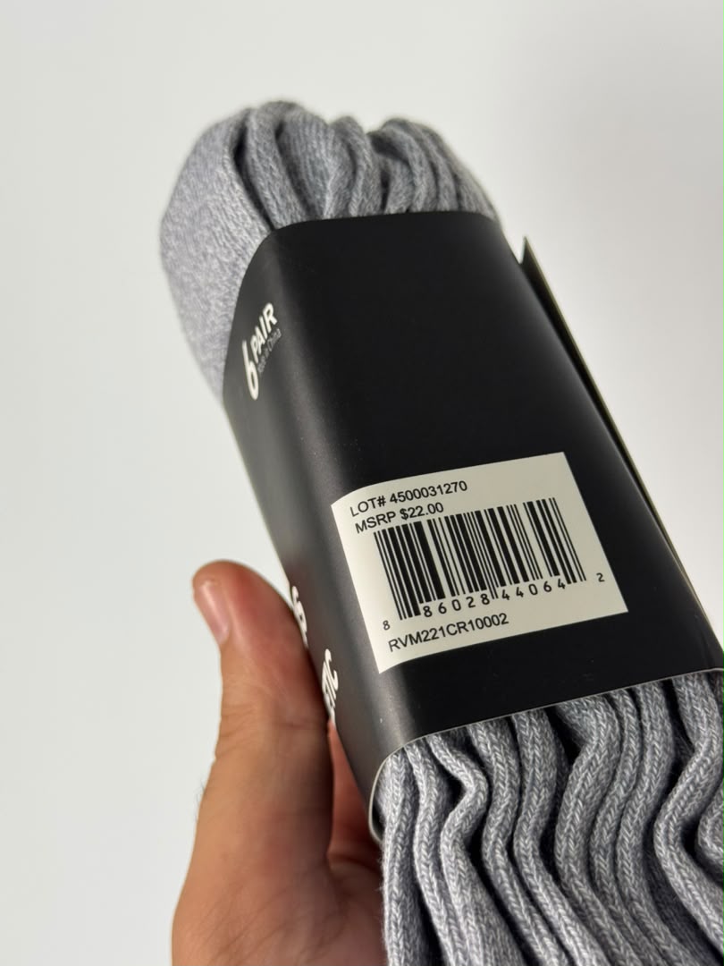 6-Pack Adidas sockets Original (gris)