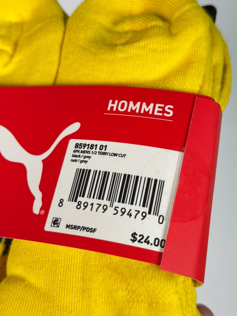 6-Pack Puma sockets Original (jaune)