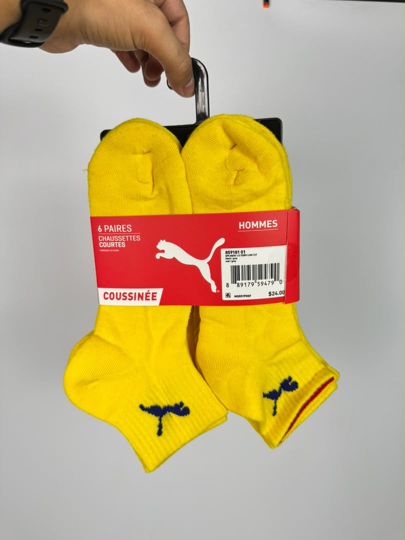 6-Pack Puma sockets Original (jaune)