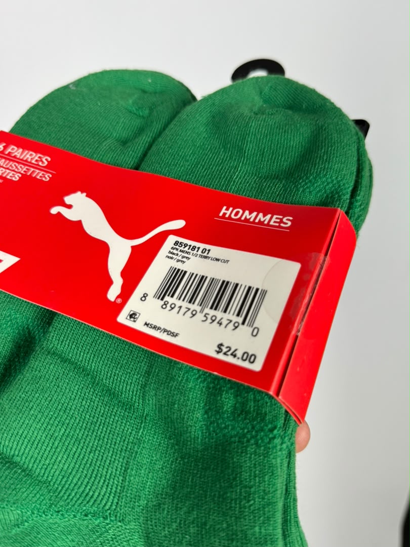 6-Pack Puma sockets Original (green)