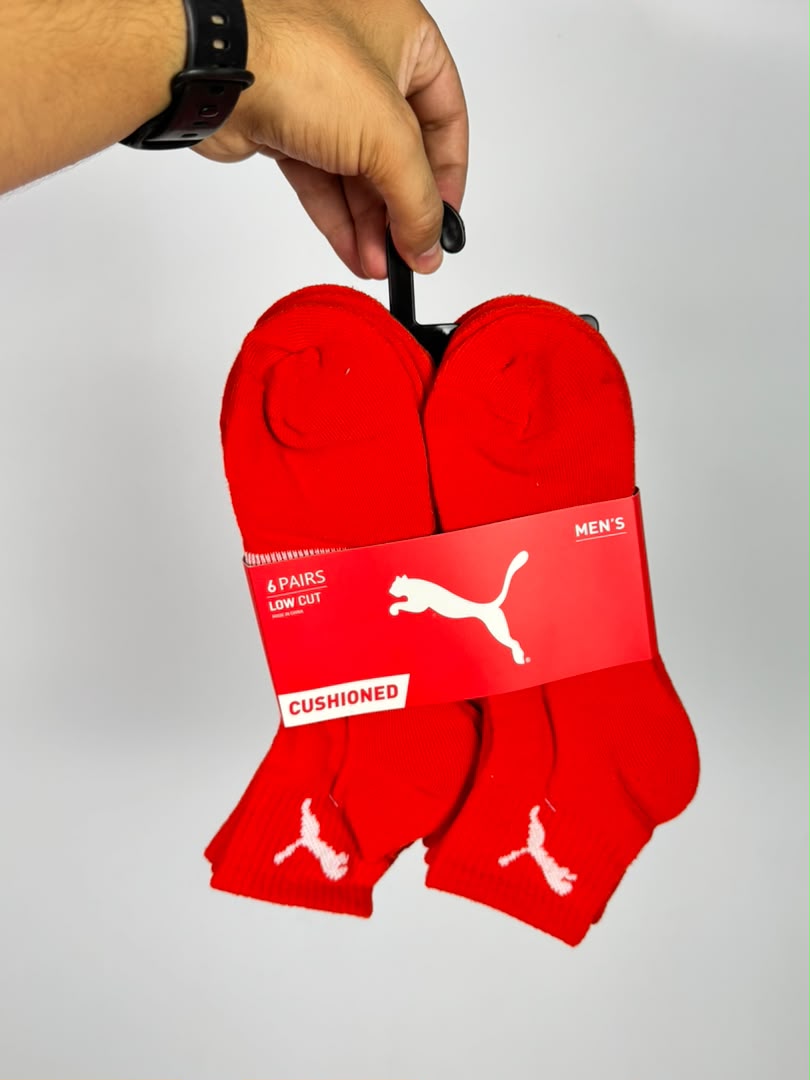 6-Pack Puma sockets Original (red)
