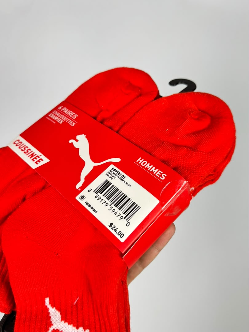 6-Pack Puma sockets Original (red)