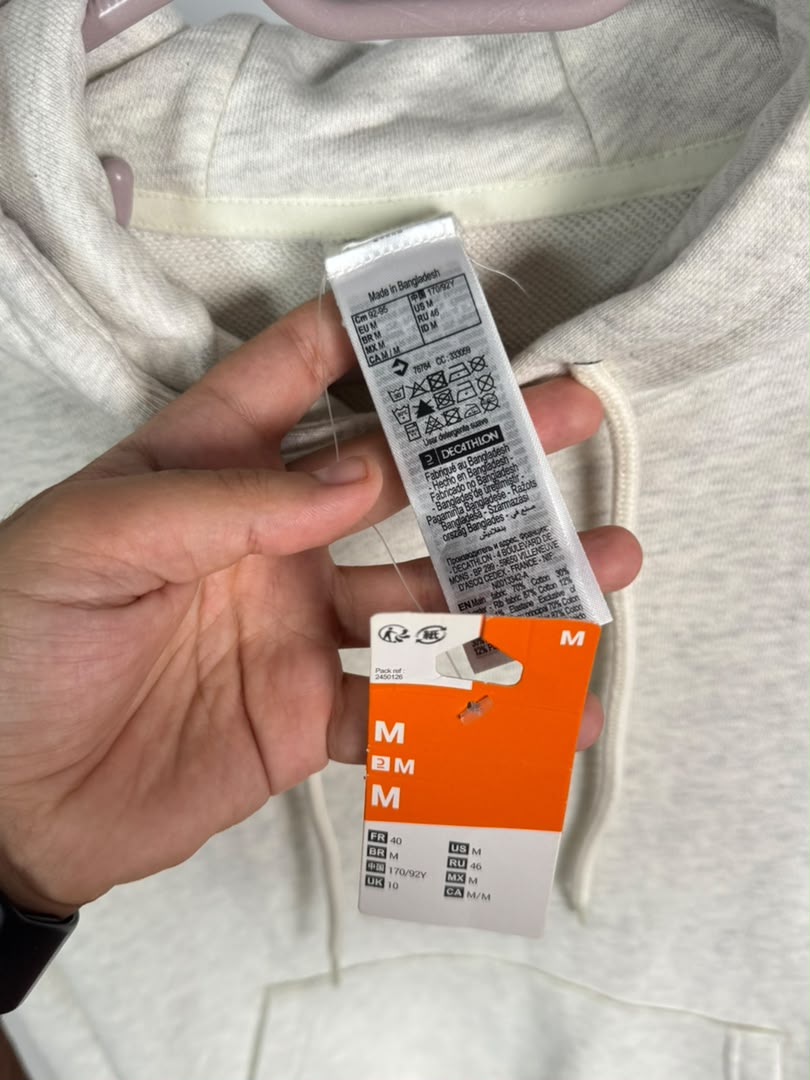 Decathlon sweatshirt Original (blanc casse)