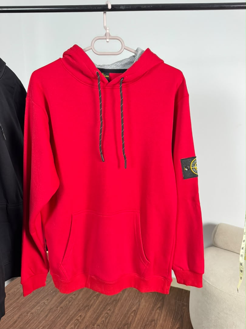 Hoody Stone Island rouge