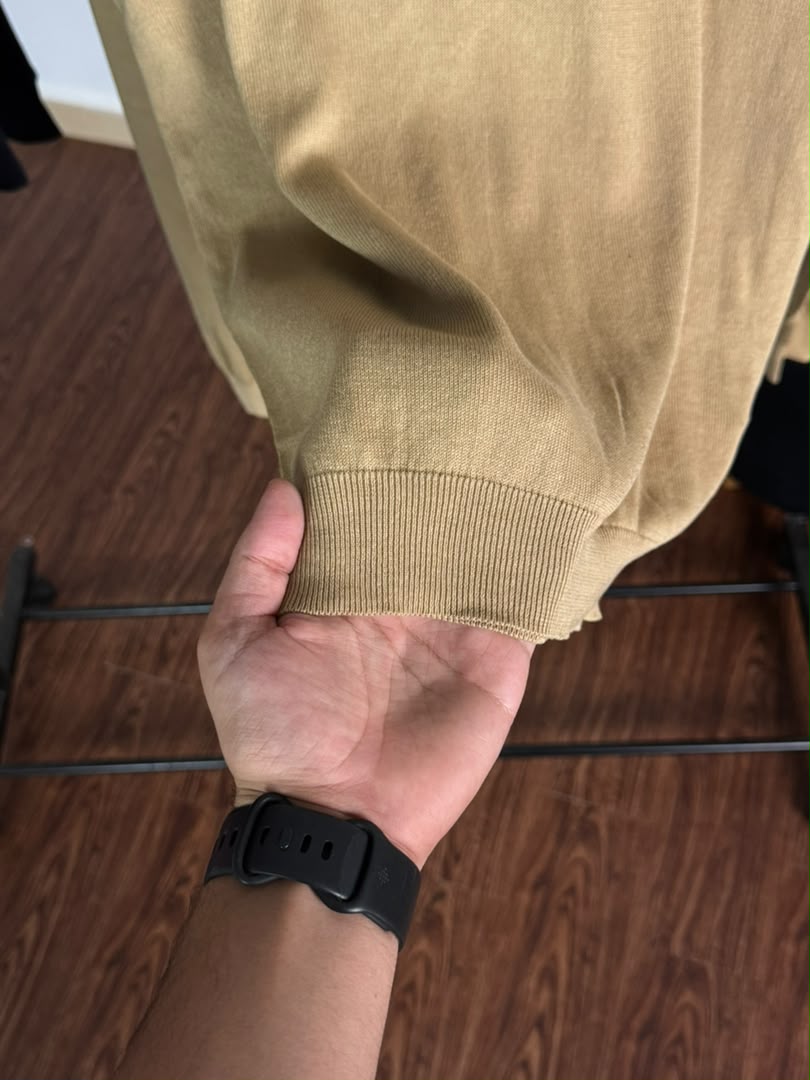 Pull col V Ralph Lauren — Beige camel (Original)