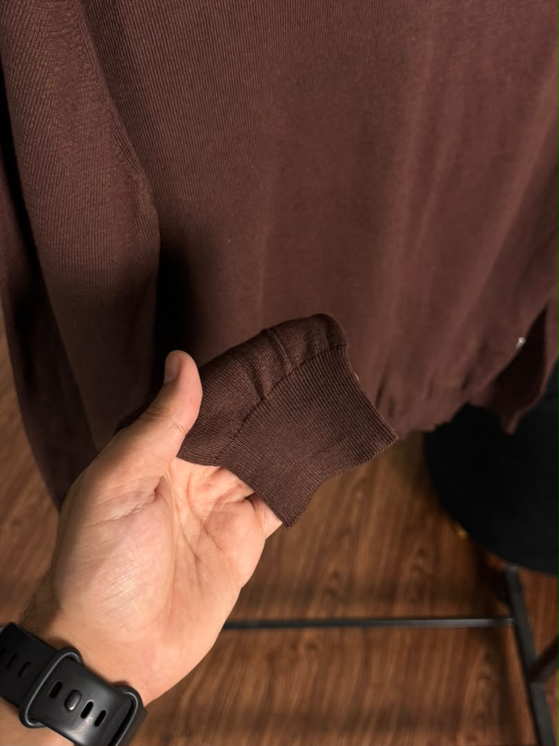 Pull col V Ralph Lauren — Marron (Original)