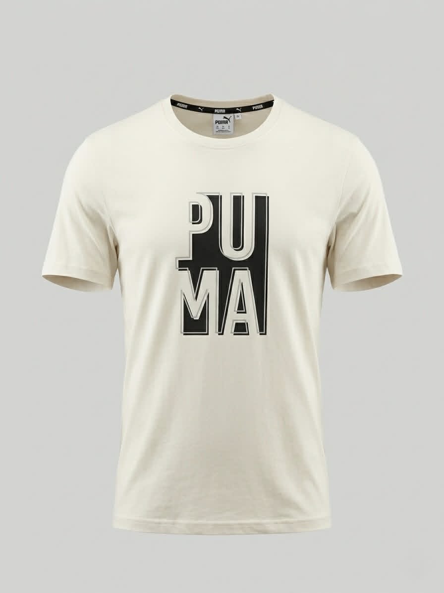 puma t-shirt beige