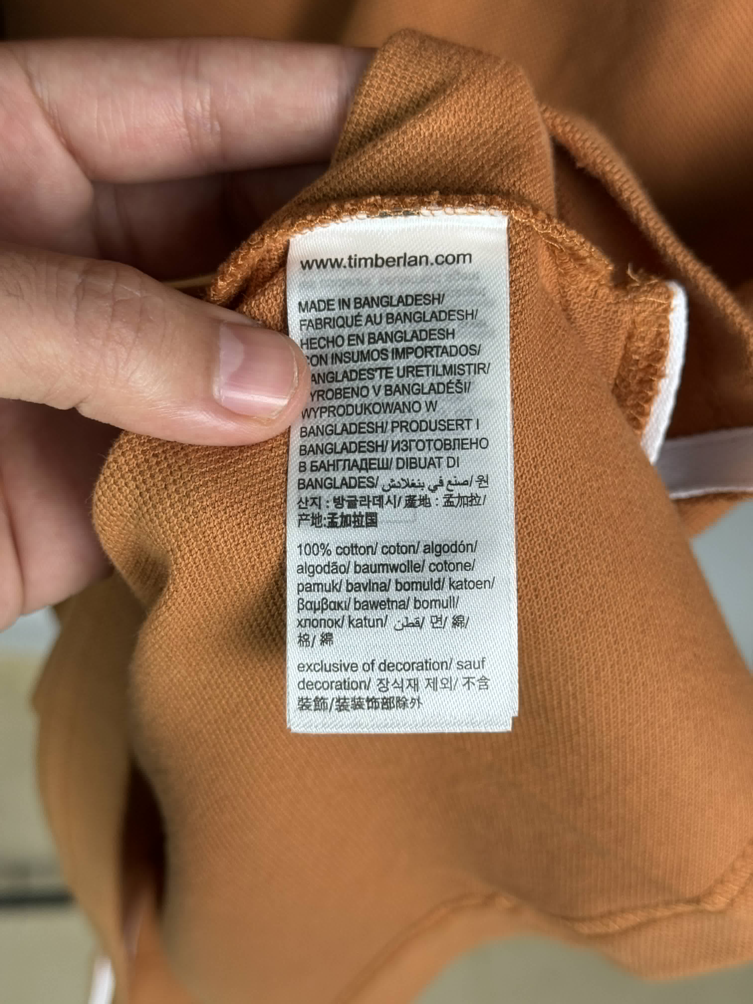 Timberland polo shirt camel
