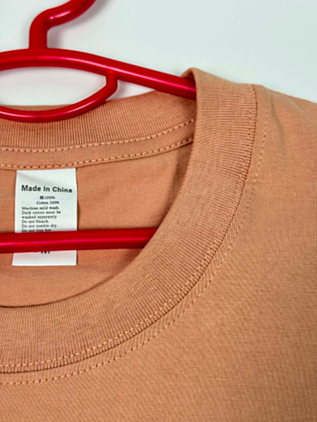 Semi Oversize shrimp pink shirt (crevette)