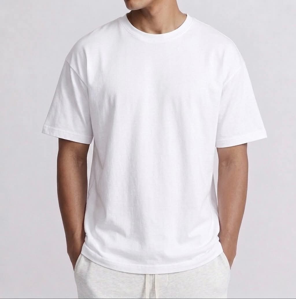 Oversize plus white shirt "PREMIUM" (blanc)