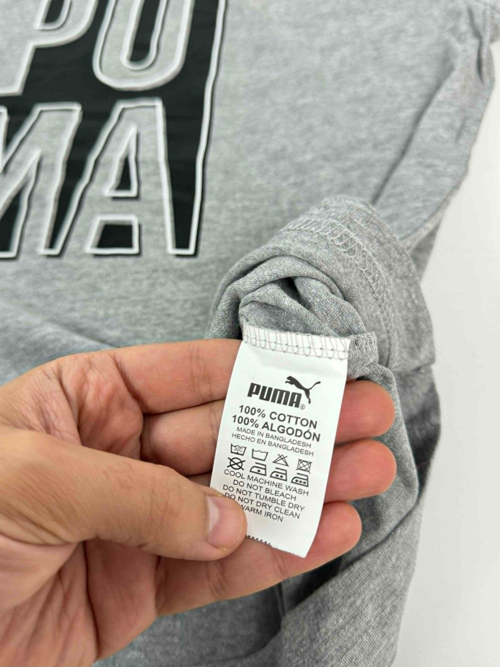 puma t-shirt gris