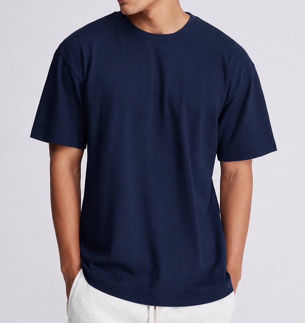 Semi Oversize navy shirt (bleu)