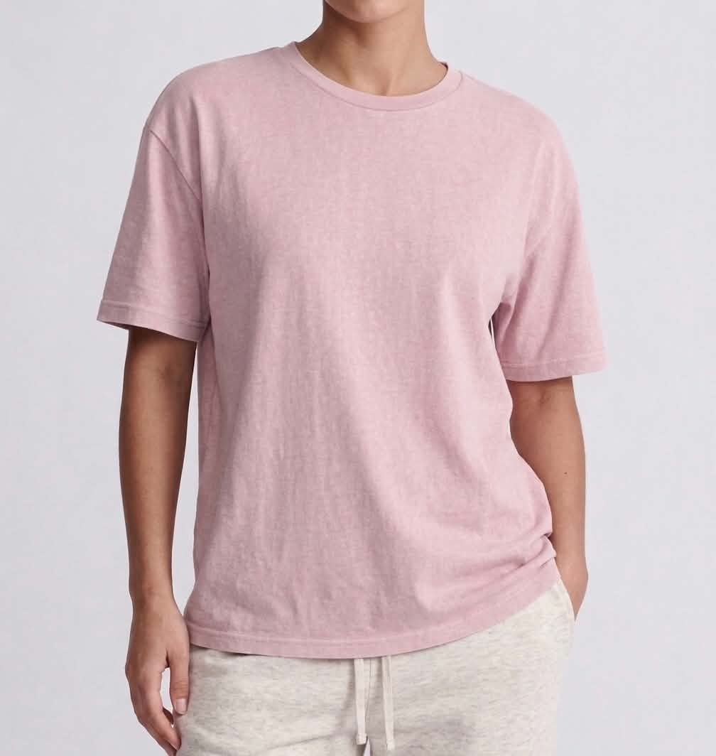 Semi Oversize baby pink shirt (rose claire)