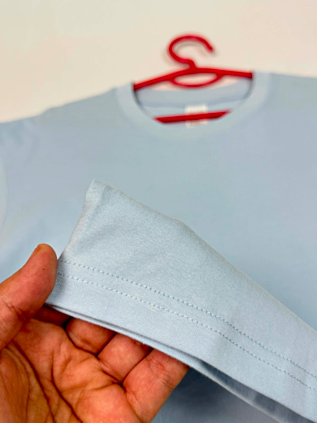 Semi Oversize sky blue shirt (bleu ciel)