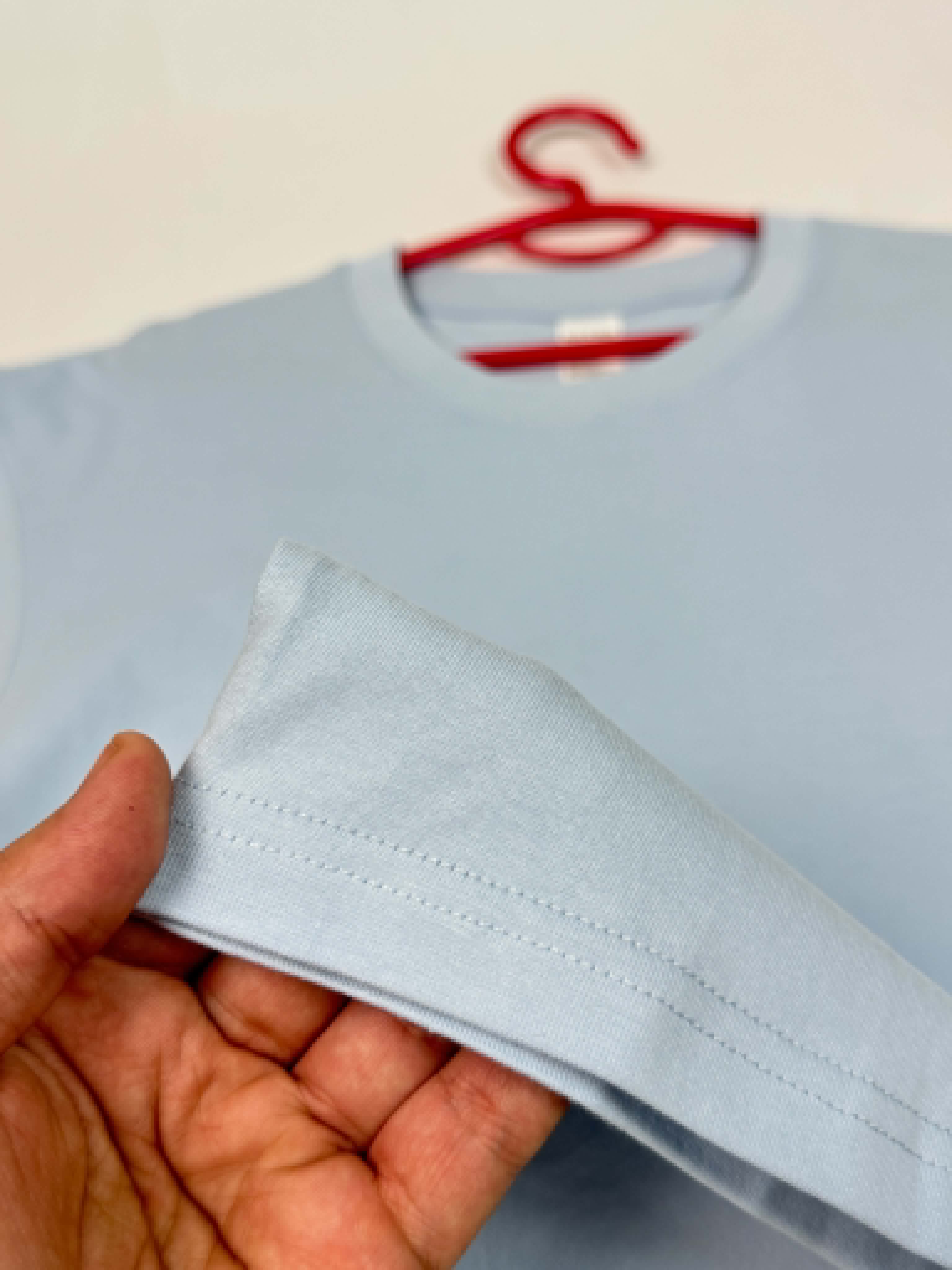 Semi Oversize sky blue shirt (bleu ciel)
