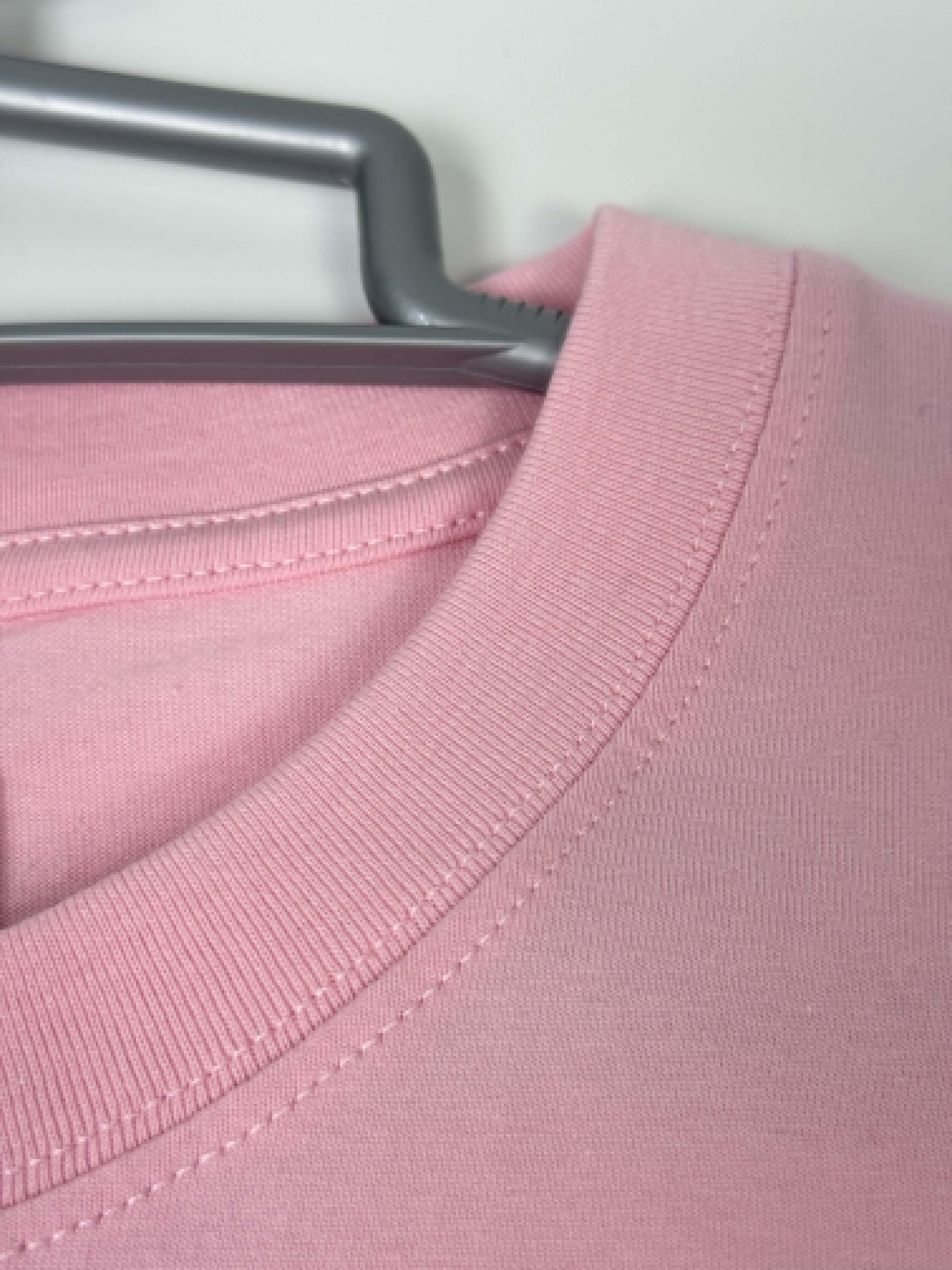 Semi Oversize baby pink shirt (rose claire)