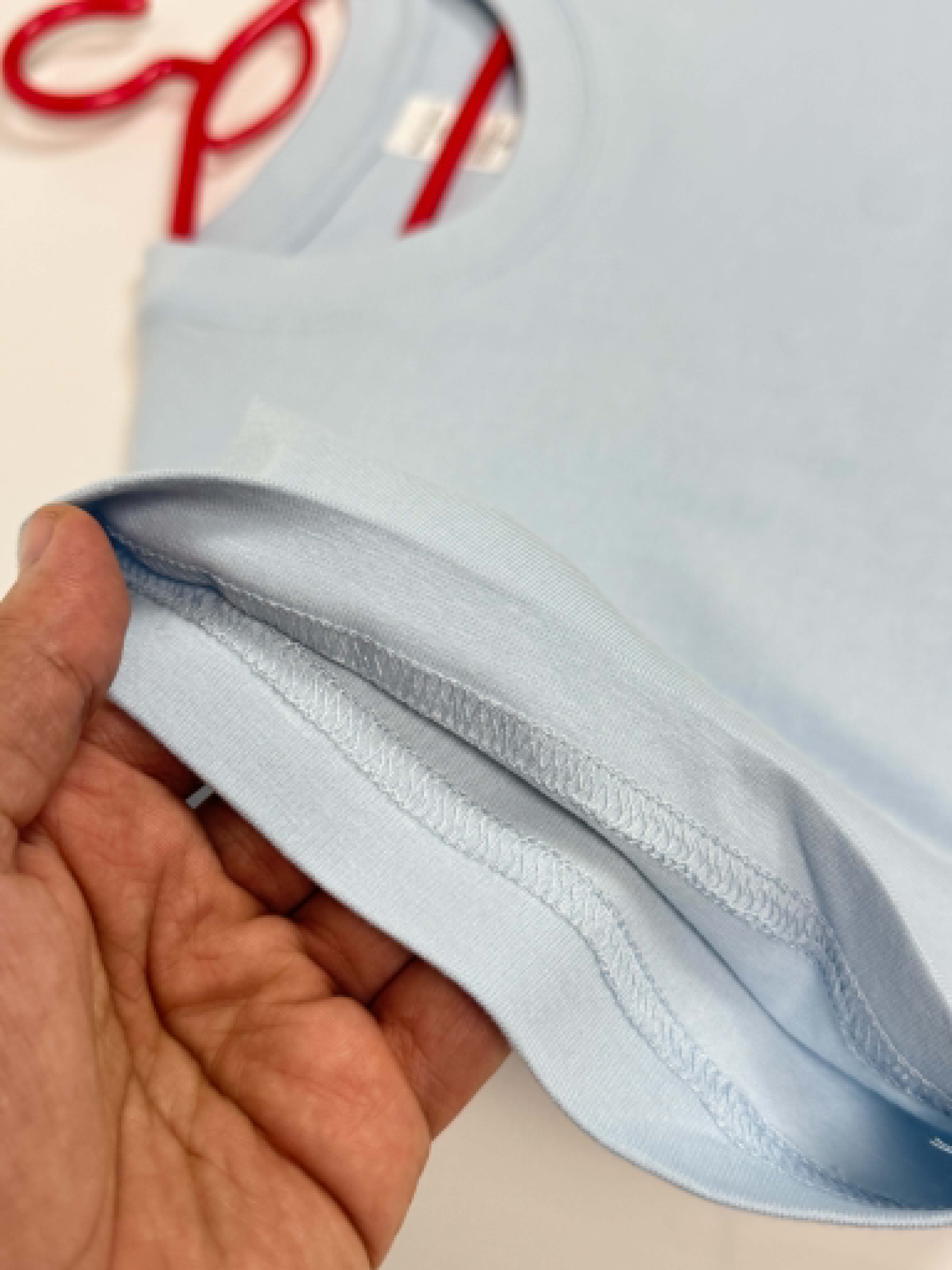 Semi Oversize sky blue shirt (bleu ciel)
