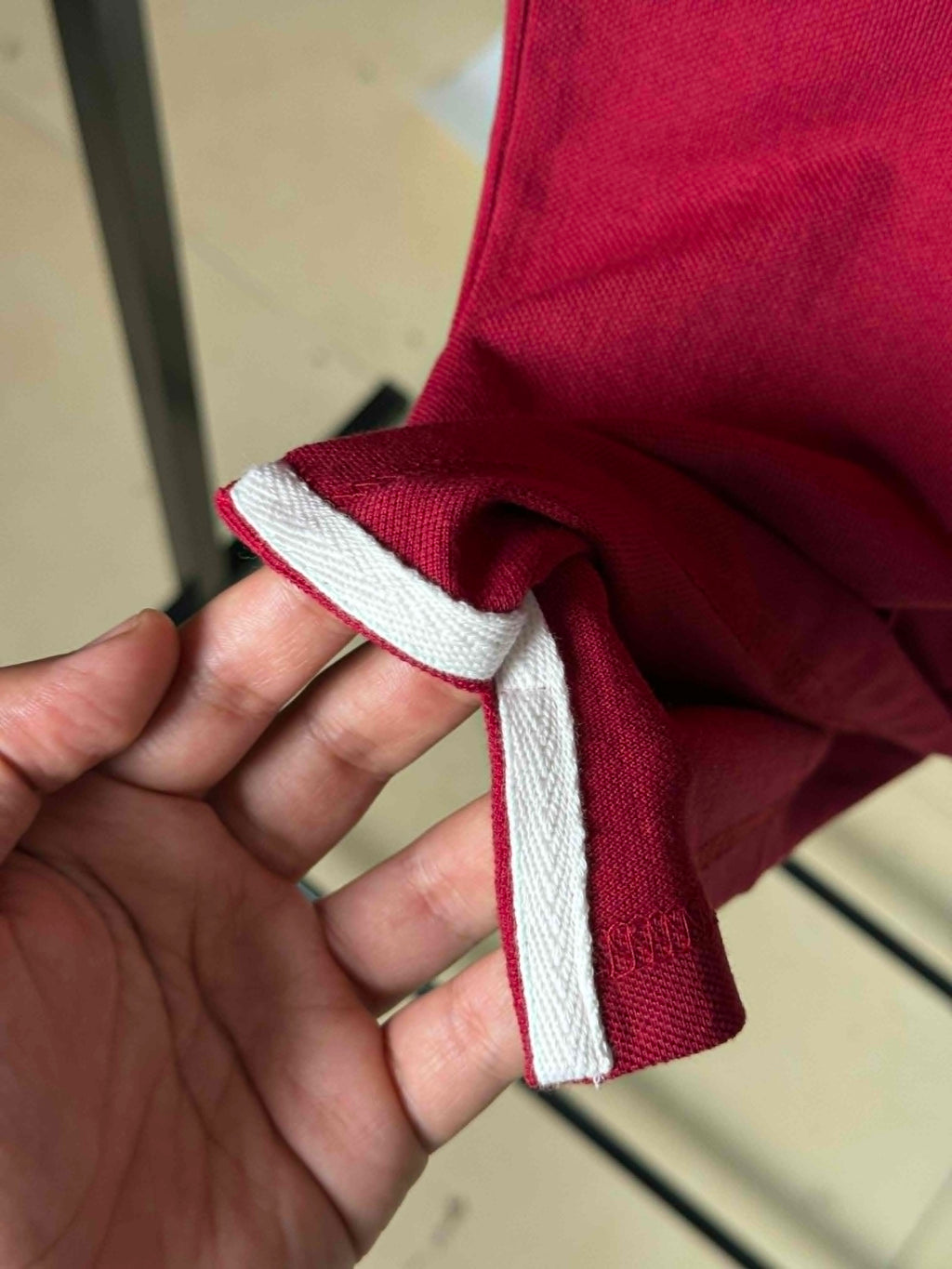 Polo lacoste 1  grena