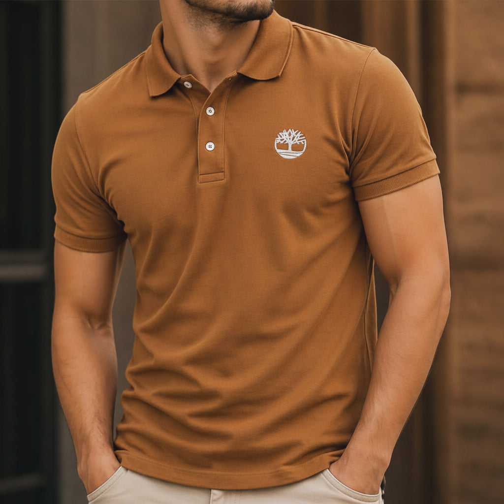 Timberland polo shirt camel