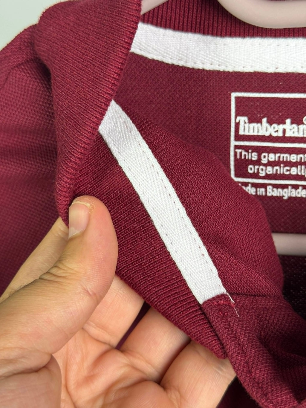 Timberland polo shirt wine red
