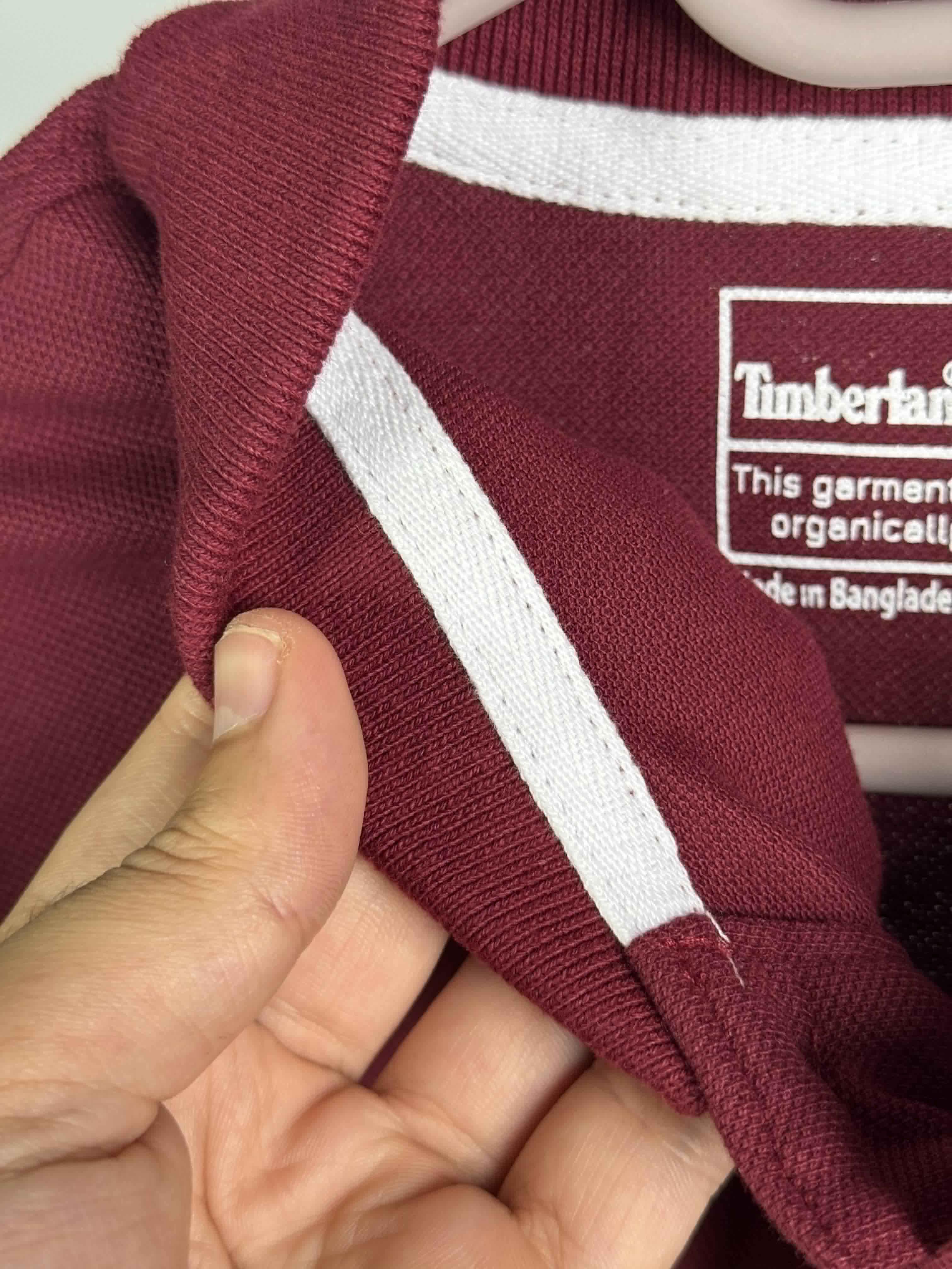 Timberland polo shirt wine red