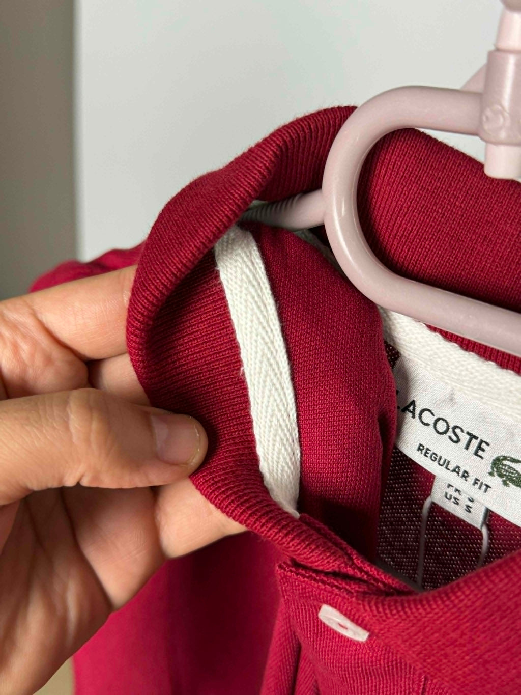 Polo lacoste 1  grena