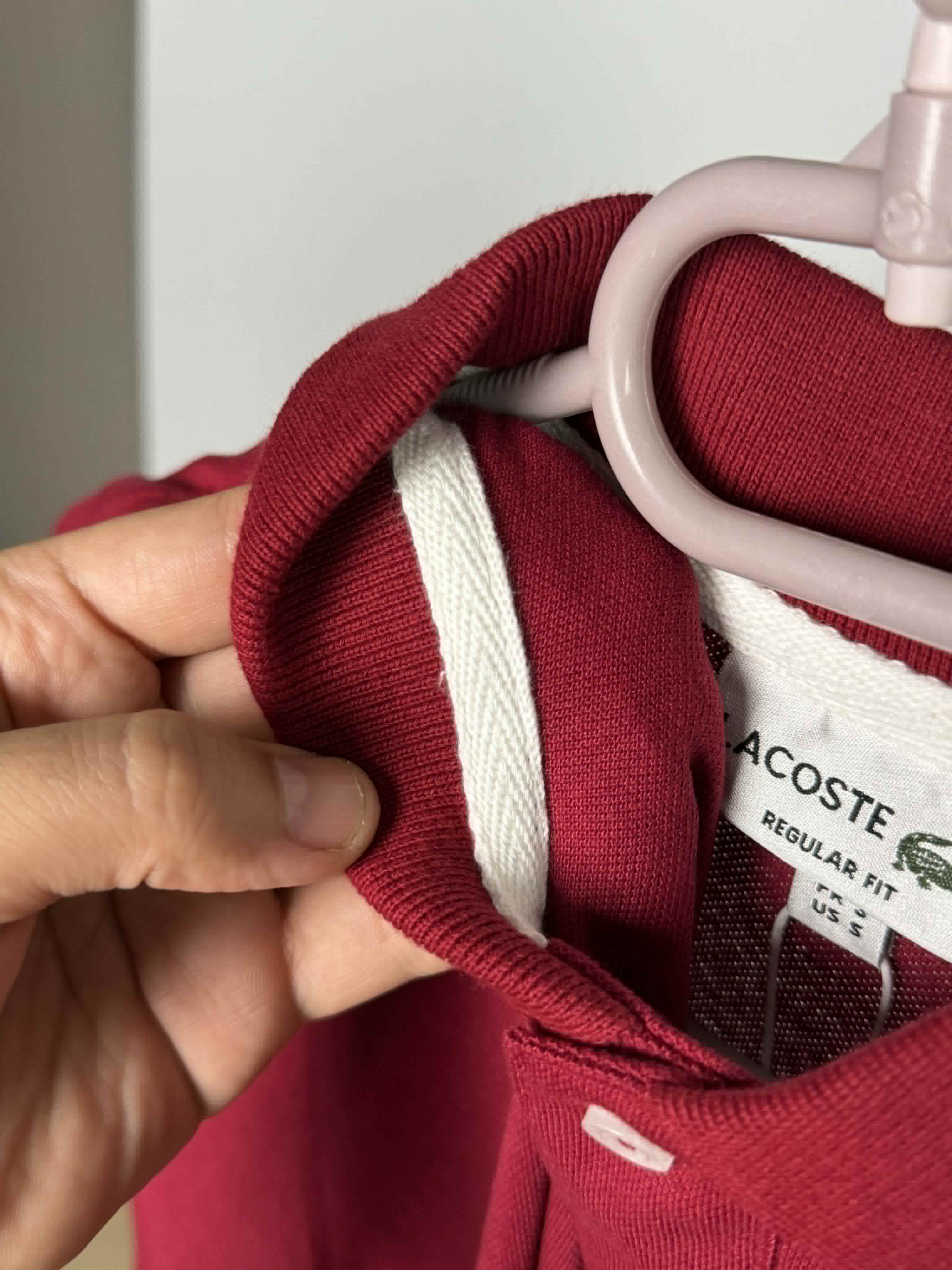 Polo lacoste 1  grena