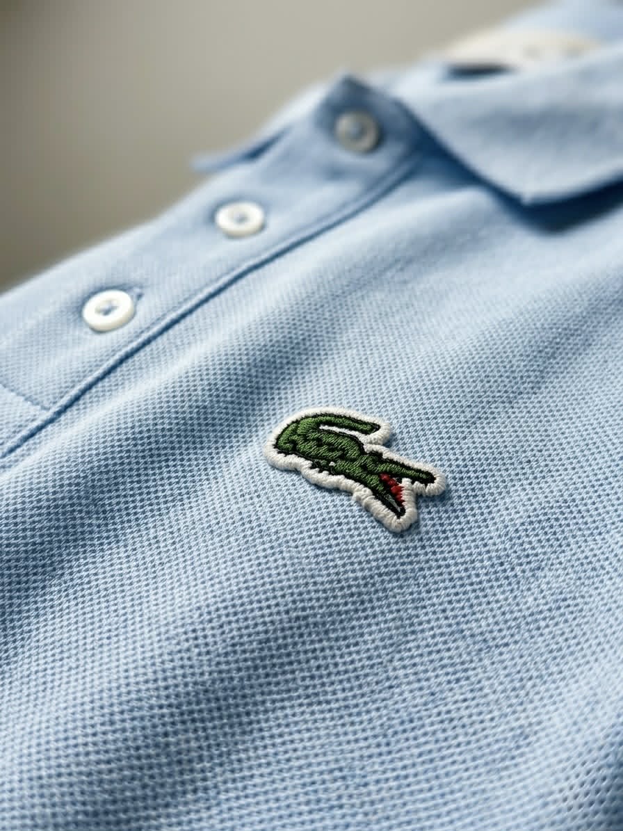 Polo lacoste 1  bleu ciel
