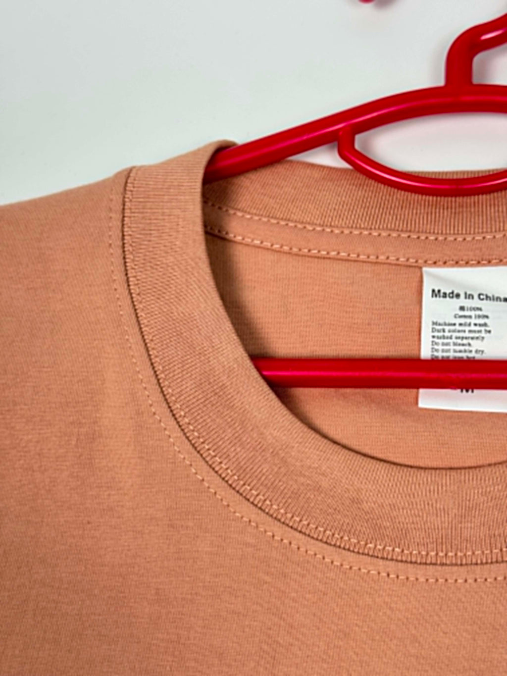 Semi Oversize shrimp pink shirt (crevette)