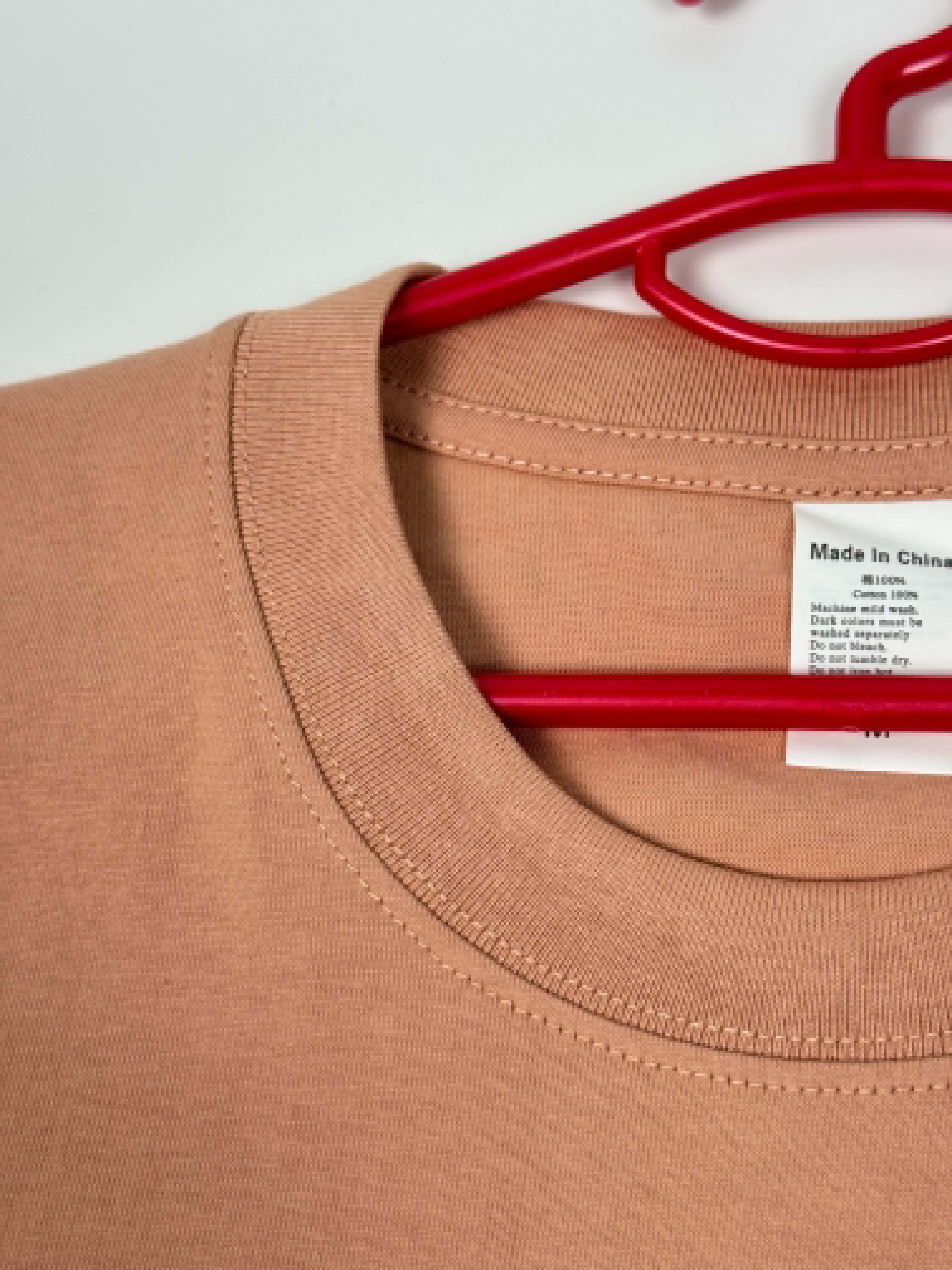 Semi Oversize shrimp pink shirt (crevette)