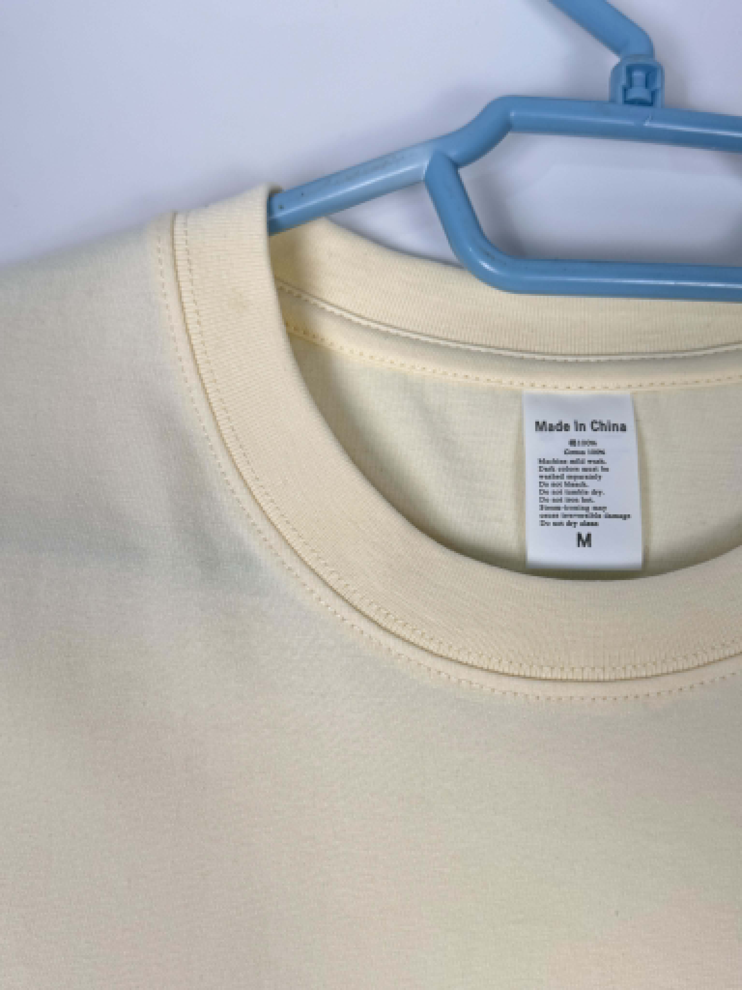 Semi Oversize pastel yellow shirt (jaune pastel)