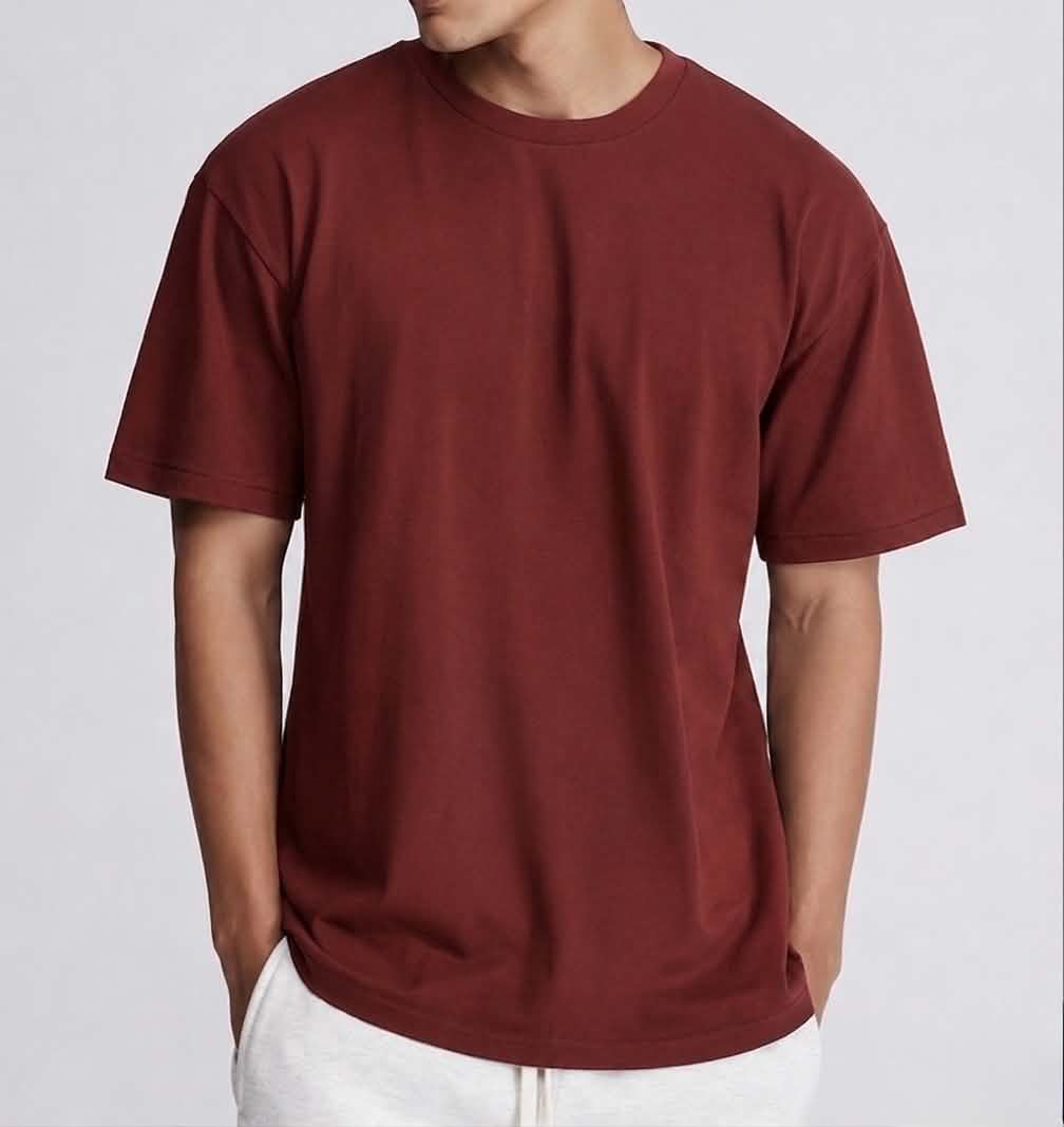 Semi Oversize brick red shirt (rouge brique)