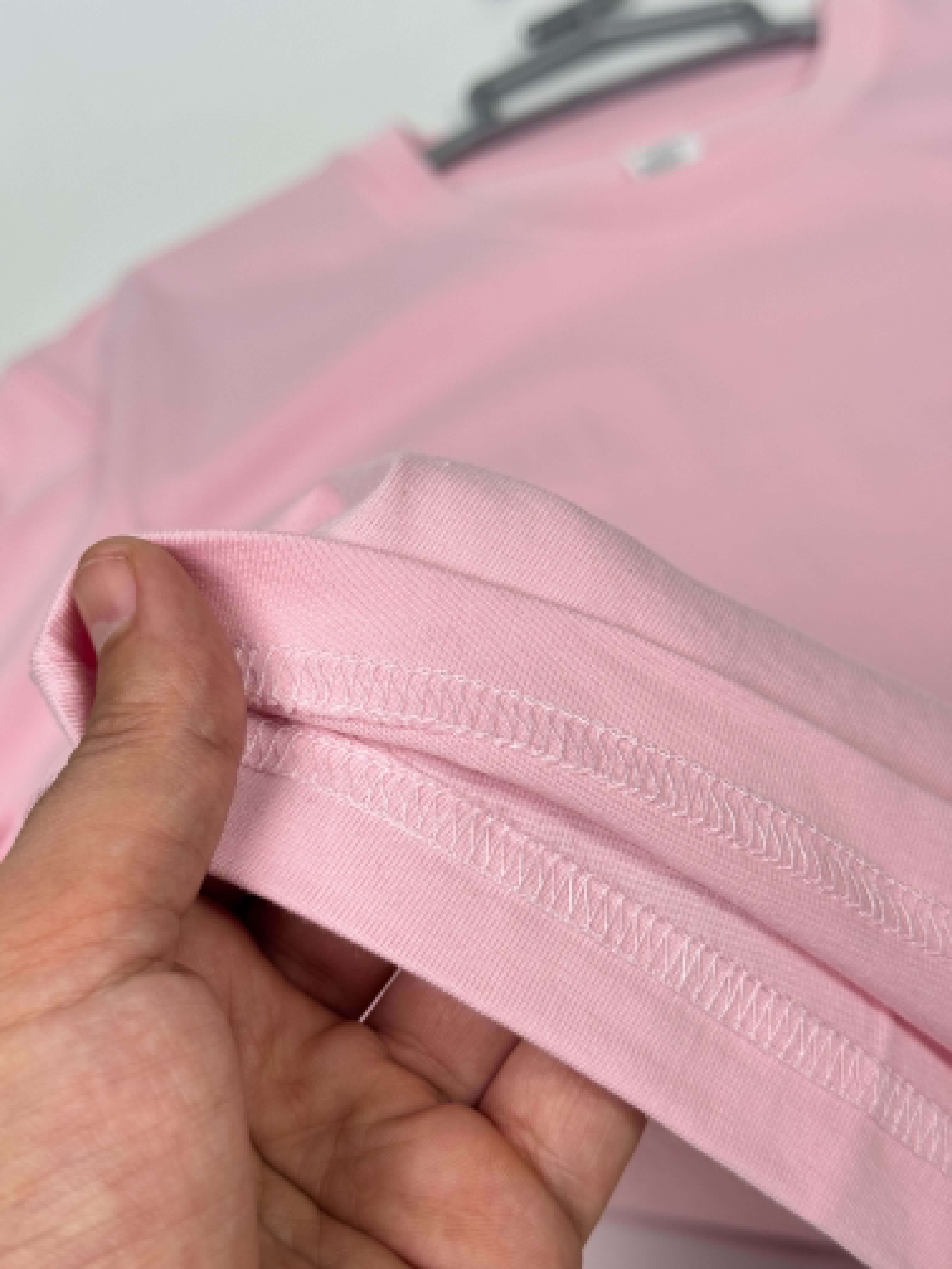 Semi Oversize baby pink shirt (rose claire)