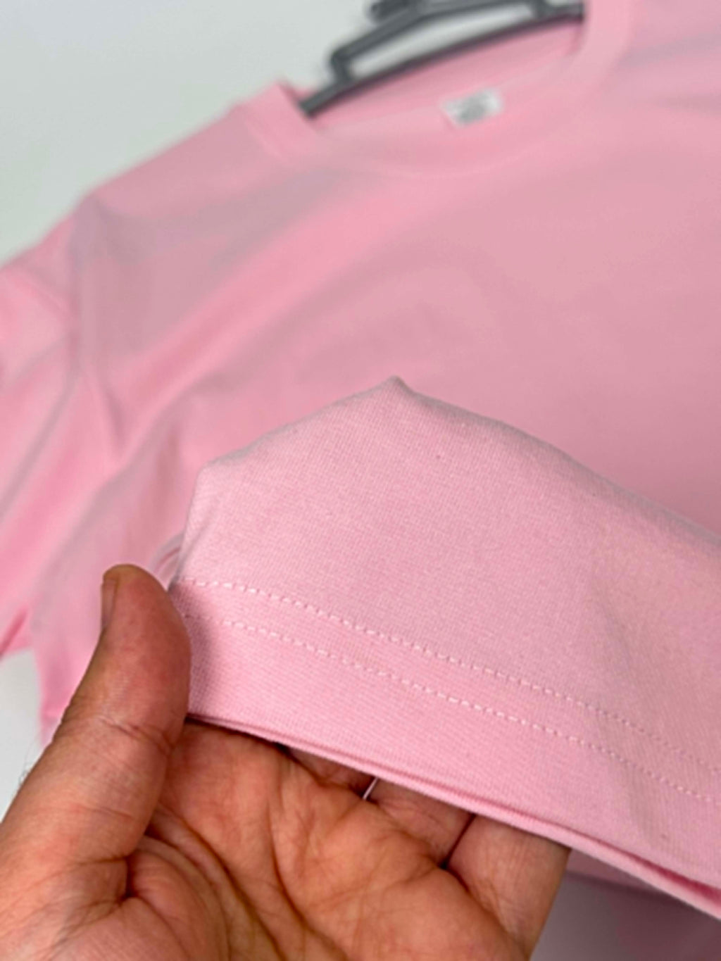 Semi Oversize baby pink shirt (rose claire)