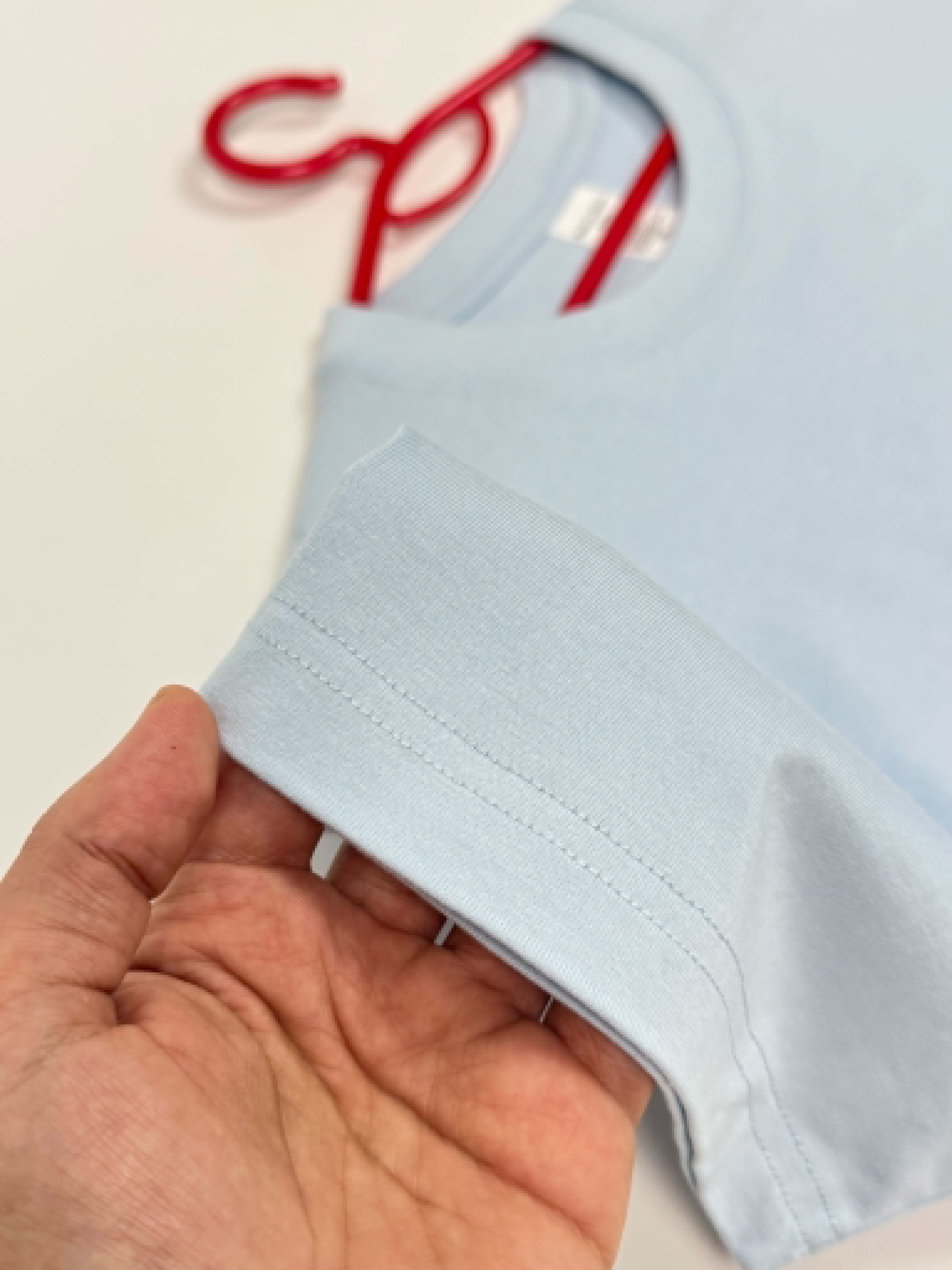 Semi Oversize sky blue shirt (bleu ciel)