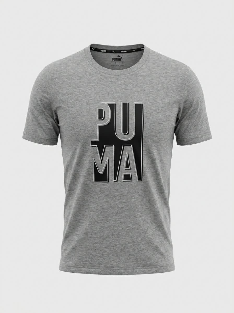 puma t-shirt gris
