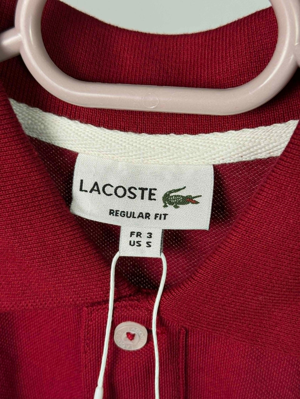 Polo lacoste 1  grena