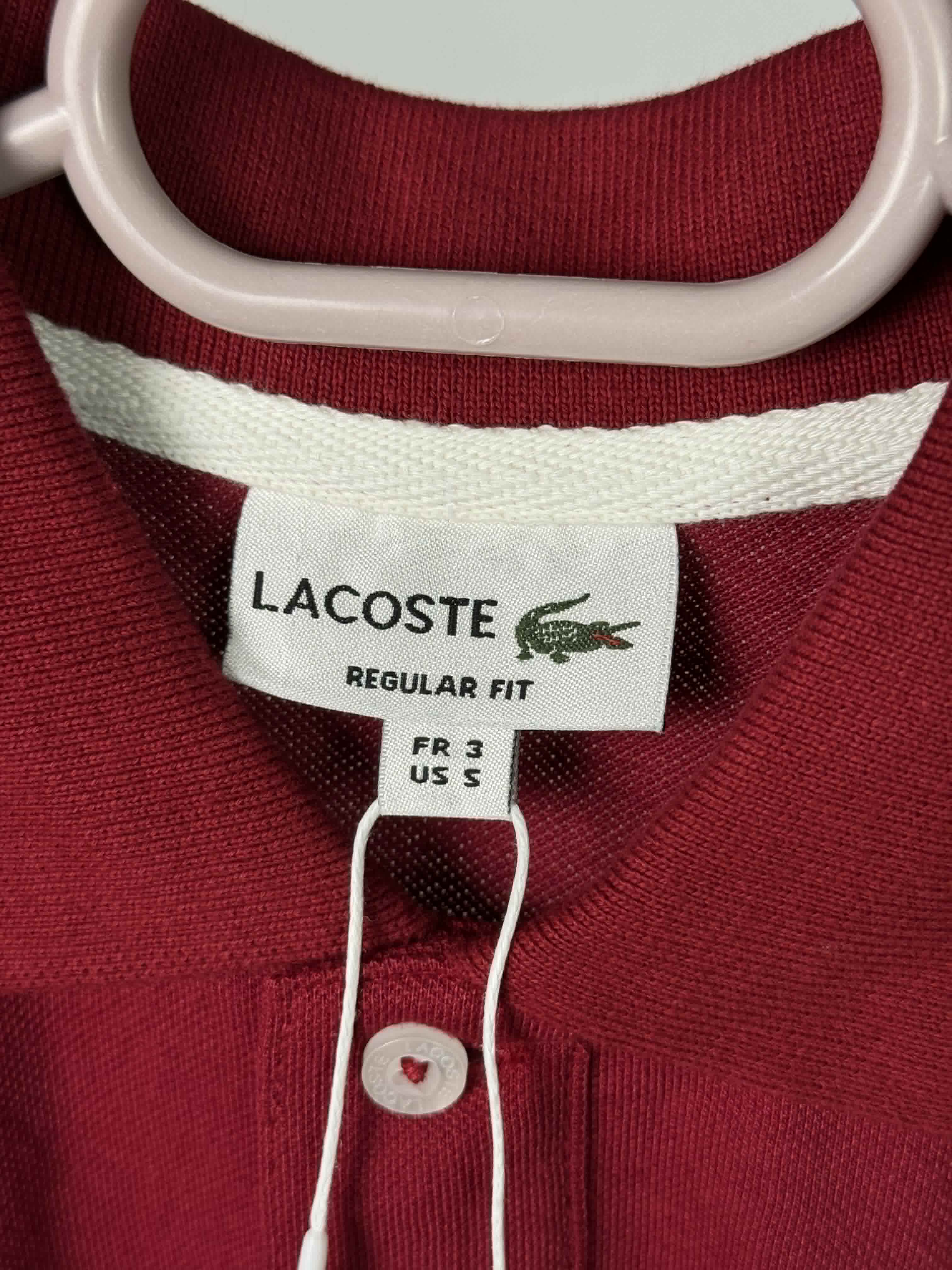 Polo lacoste 1  grena