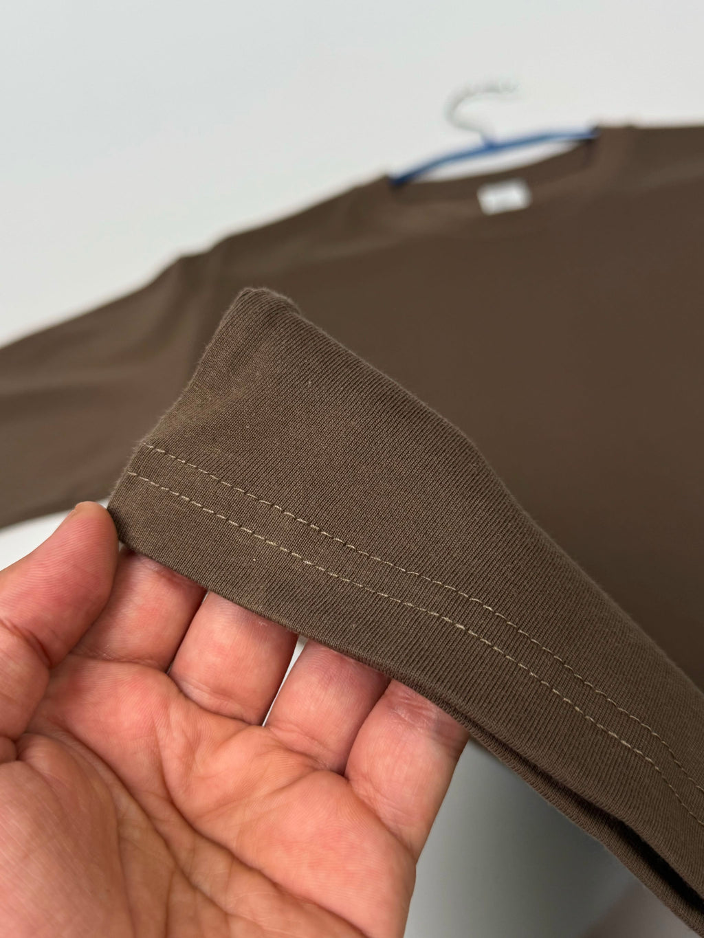 Semi Oversize chocolate brown shirt (marron chocolat)