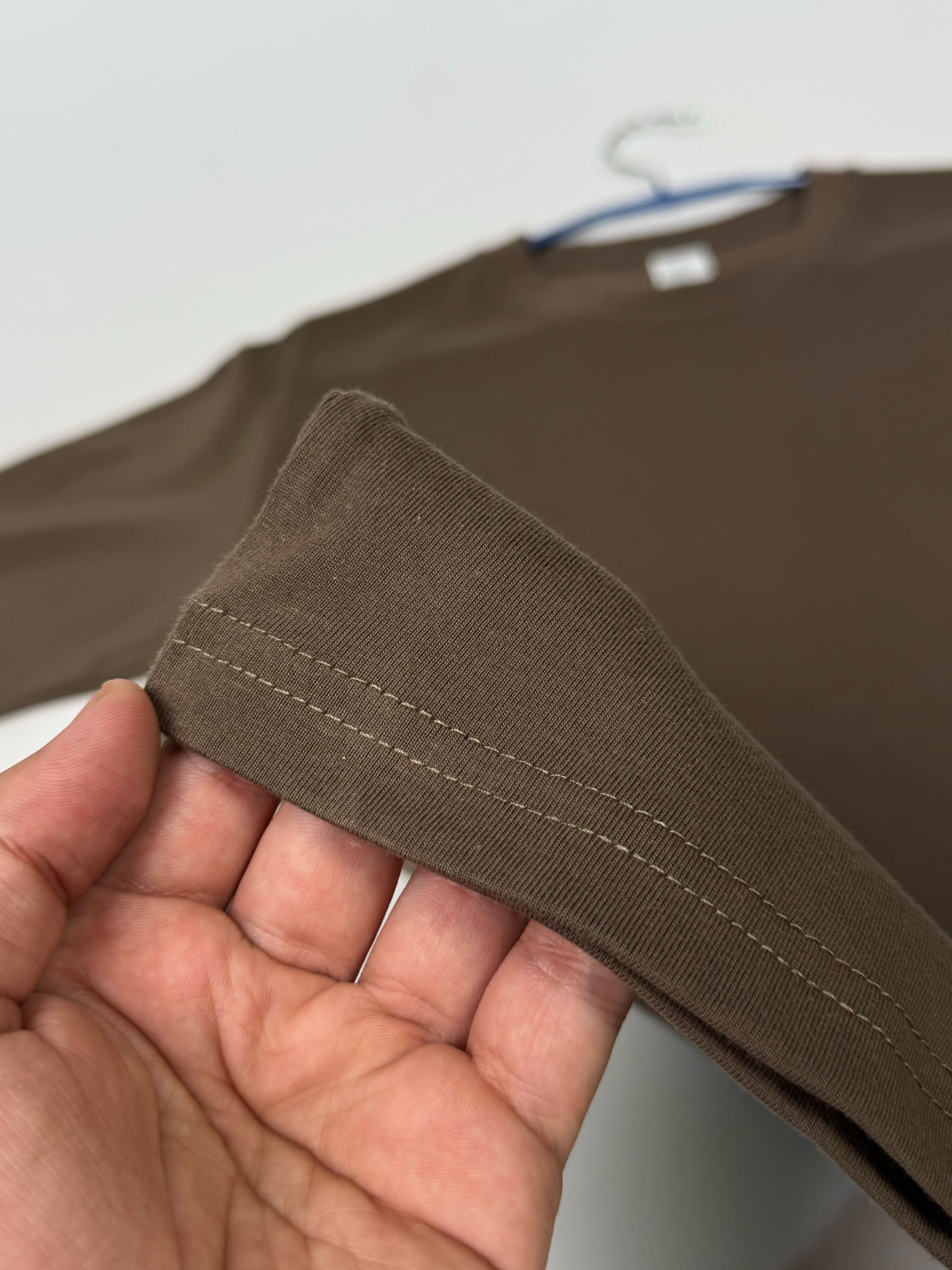 Semi Oversize chocolate brown shirt (marron chocolat)